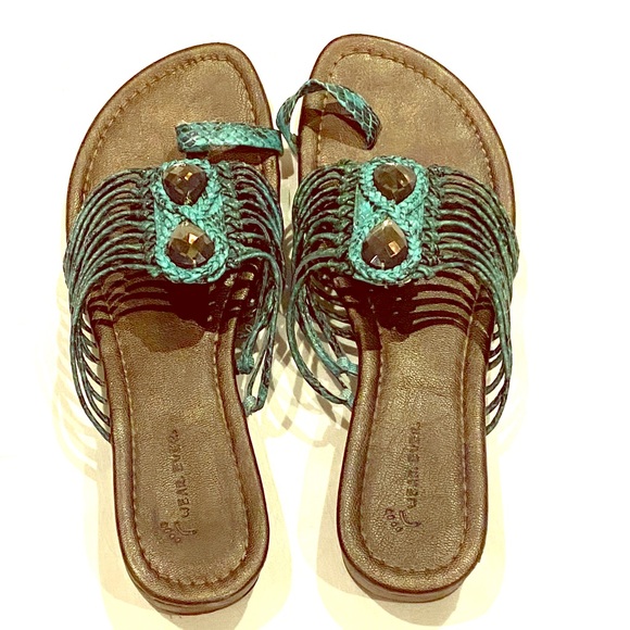 Turquoise sandals - Picture 1 of 15